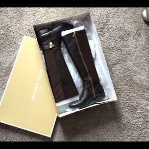 Michael Kors Hamilton tall boot sz 7.5m like new brown